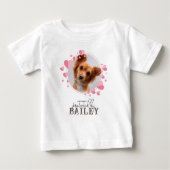 愛犬のフォトで守られているよ ベビーTシャツ (正面)