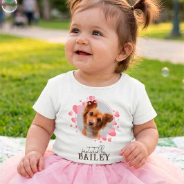 愛犬のフォトで守られているよ ベビーTシャツ