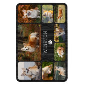 愛犬のフォトコラージュ マグネット (縦)