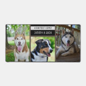 愛犬のフォト3枚で作るおしゃれなオーダーメイドデスクマット デスクマット (正面)