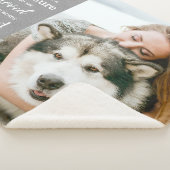愛犬のペットパーソナライズされた記念写真 シェルパブランケット (3/4)