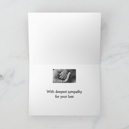 愛犬のペット動物の深い哀悼 カード (内部)