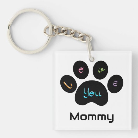 愛犬のペット キーホルダー (正面)