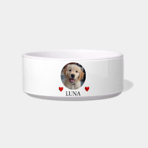 愛犬のボウル - 写真と名前が入ったペットボウル