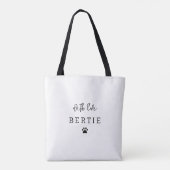 愛犬のママのための4枚の写真コラージュ オーダーメイドグッズ トートバッグ (裏面)