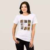 愛犬のママのフォトコラージュ トライブレンドTシャツ (正面全面)