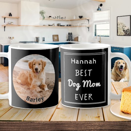 愛犬のママのペット写真入りフォトグッズ コーヒーマグカップ