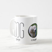 愛犬のママ写真入りコーヒー コーヒーマグカップ (正面左)