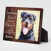 愛犬のメモリアルプレート - オリジナルのデザイン フォトプラーク (側面)