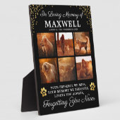 愛犬のメモリー フォトプラーク (側面)