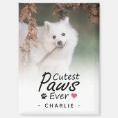 愛犬のモダン母の写真記念に可愛い足 マグネット (正面)