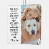 愛犬の個性が光るペット写真の犬好きグッズ セラミックオーナメント (左)