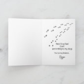 愛犬の写真から贈る父の日メッセージ カード (内部)