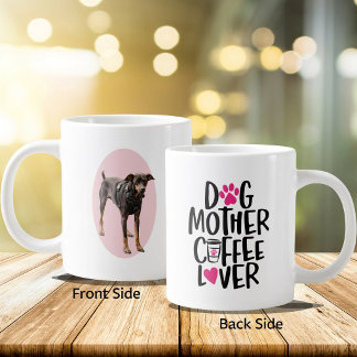 愛犬の写真が入ったドッグマザー向けのハートフルコーヒーグッズ ジャンボコーヒーマグカップ