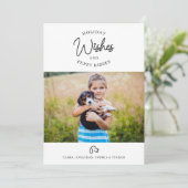 愛犬の写真とメッセージカード 愛犬家のためのホリデーカード シーズンカード (スタンド正面)