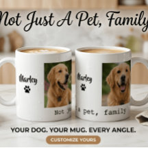 愛犬の写真のマグカップ Not Just A Pet