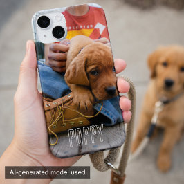 愛犬の写真をカスタマイズできるペット愛好家のためのスマホケース iPhone 15ケース