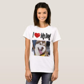 愛犬の写真をプリントしたグッズ Tシャツ (正面フル)