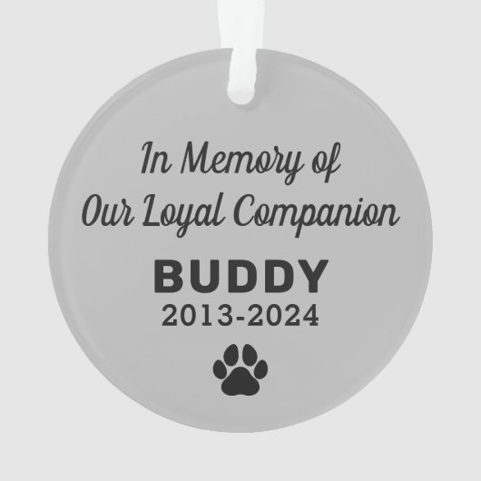 愛犬の写真を思い出パーソナライズされたして オーナメント (裏面)