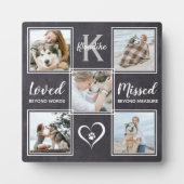 愛犬の写真コラージュ 追悼 ペットメモリアル フォトプラーク (正面)