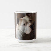 愛犬の写真パーソナライズされた コーヒーマグカップ (中央)