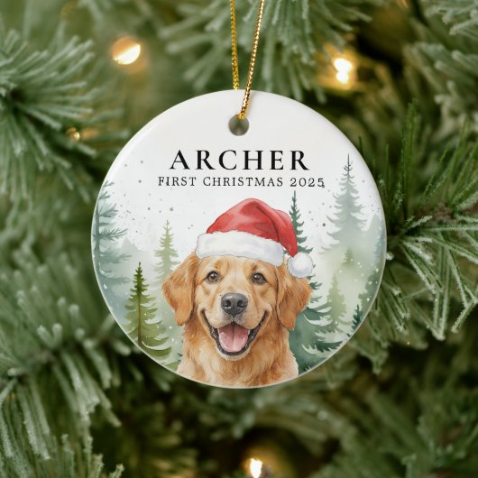 愛犬の初めてのクリスマス ペット 子犬 写真入り オーナメント (ツリー)