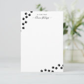 愛犬の前足のパスノートカード サンキューカード (スタンド正面)