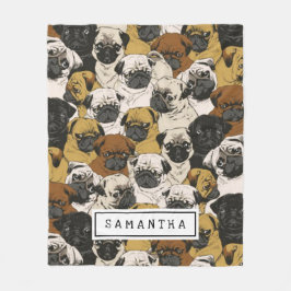 愛犬の可愛いギフトお母さん/パパ パーソナライズされた フリースブランケット