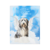 愛犬の名でペット記念英語シェプドッグ メタルプリント (正面)