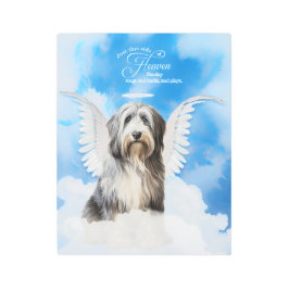 愛犬の名でペット記念英語シェプドッグ メタルプリント