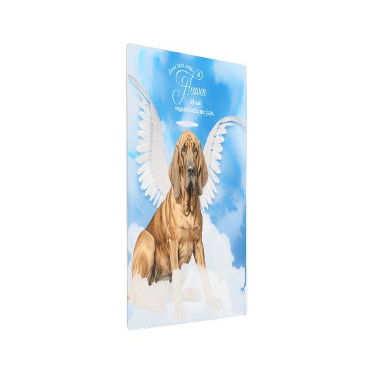 愛犬の名で愛犬の血まみれの犬 メタルプリント