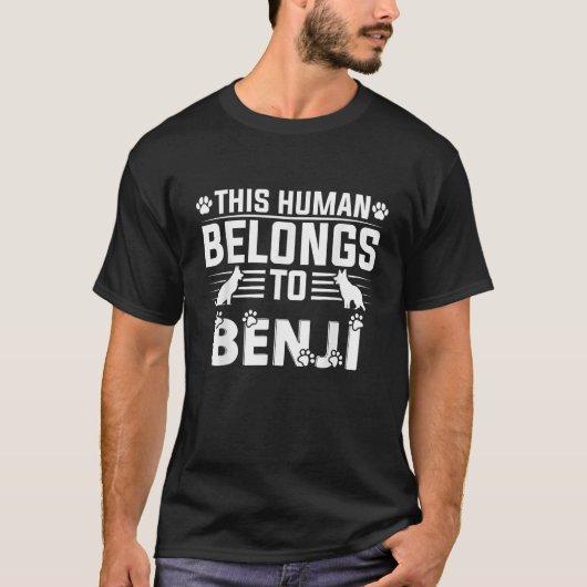 愛犬の名前はベンジー ギフト ペットの犬ベンジーのために Tシャツ (正面)