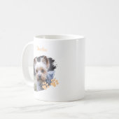 愛犬の名前入りかわいいペットグッズ コーヒーマグカップ (正面左)