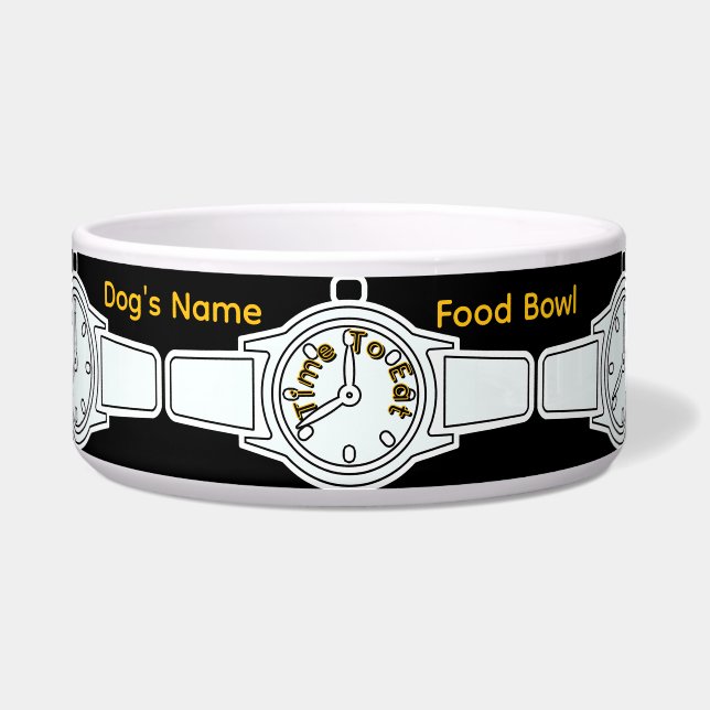 愛犬の名前 ごはんの時間 黒い食べ物     ボウル (正面)