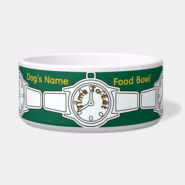 愛犬の名前 食べる時間 緑の食べ物     ボウル (正面)