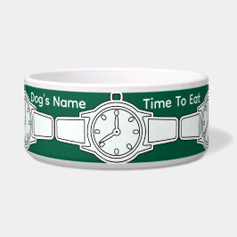 愛犬の名前 食べる時間 緑 ボウル