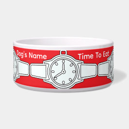 愛犬の名前 食べる時間 赤    ボウル