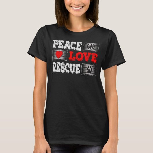 愛犬の平和救助 Tシャツ (正面)