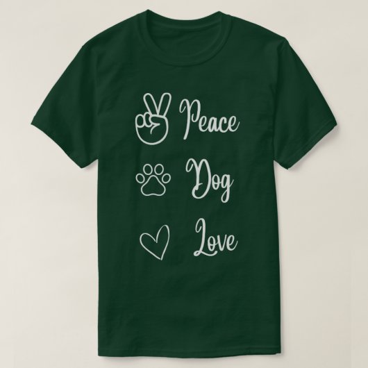 愛犬の平和 Tシャツ (デザイン正面)
