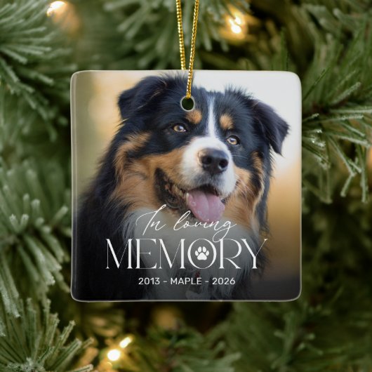 愛犬の思い出のクリスマスオーナメント セラミックオーナメント (ツリー)