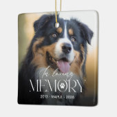 愛犬の思い出のクリスマスオーナメント セラミックオーナメント (左)