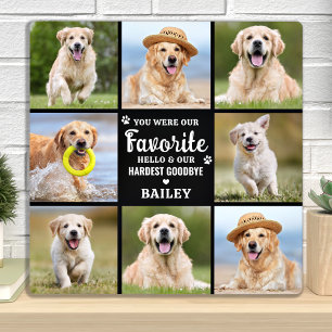 愛犬の思い出の写真を8枚飾れるペットメモリアルプレート フォトプラーク