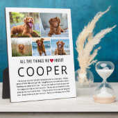 愛犬の思い出アルバム 作ってみませんか？ フォトプラーク (側面)