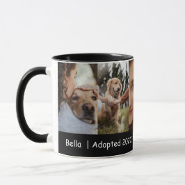 愛犬の思い出フォトコラージュ(保護年付き) マグカップ
