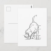 愛犬の思い出 ビーグルイラスト ポストカード (正面/裏面)