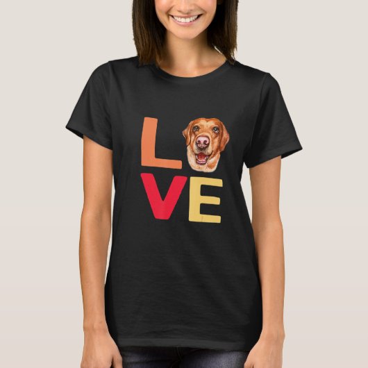 愛犬の愛犬とラブラドールのおもしろい Tシャツ (正面)