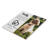 愛犬の愛犬のペット損失写真記念 タイル (側面)