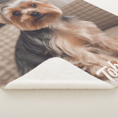 愛犬の愛犬の名前のプレゼント シェルパブランケット (3/4)