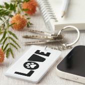 愛犬の愛犬恋人アートペットラバーアート キーホルダー (正面右)