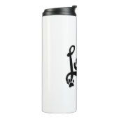 愛犬の手のプリント付きタイポグラフィ タンブラー (回転左)